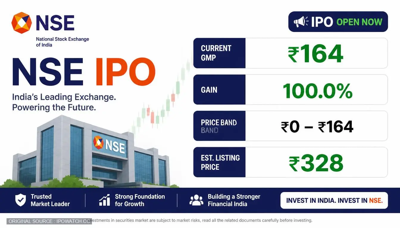 NSE IPO GMP, Date, Price, Allotment Details