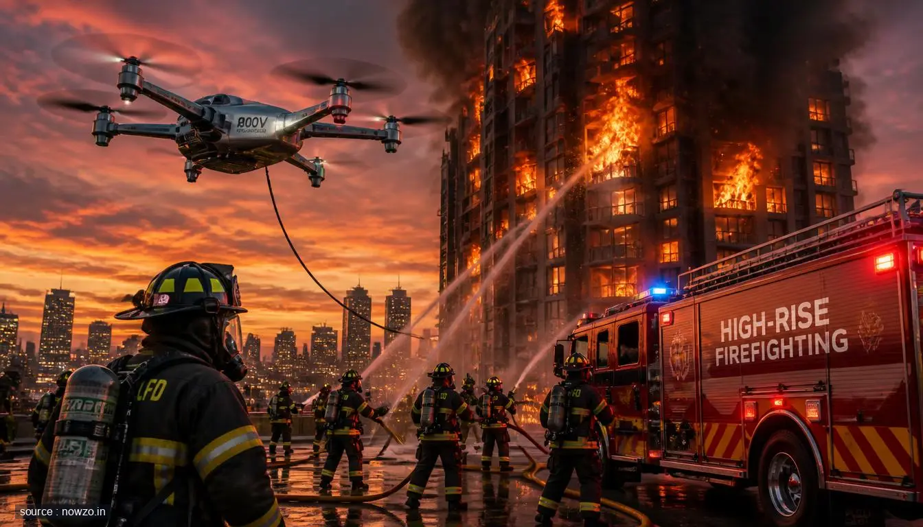 800V Propulsion for Tethered Firefighting UAVs — Technology news