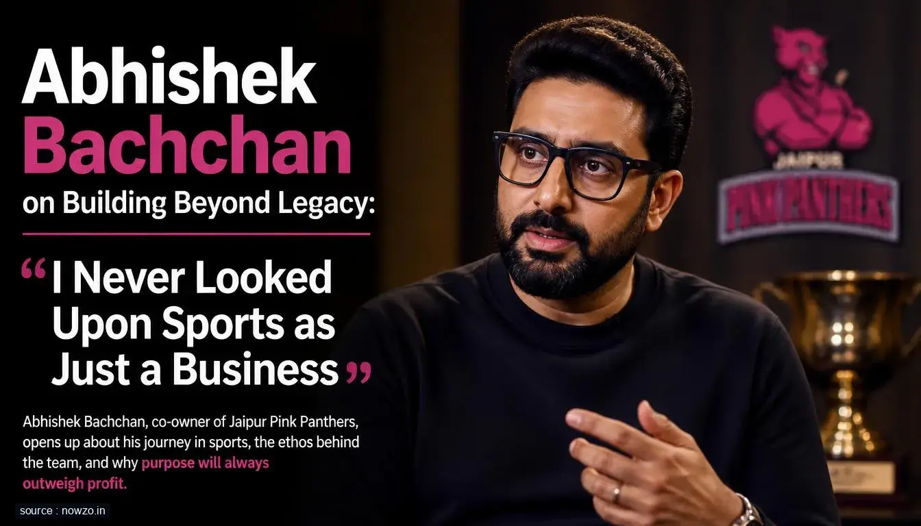 Abhishek Bachchan on Sports Legacy & Business