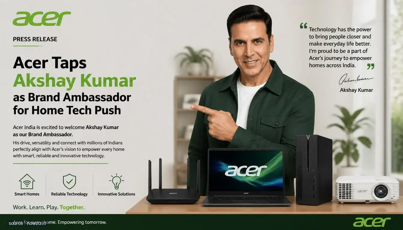 Acer Signs Akshay Kumar as Brand Ambassador — Technology news