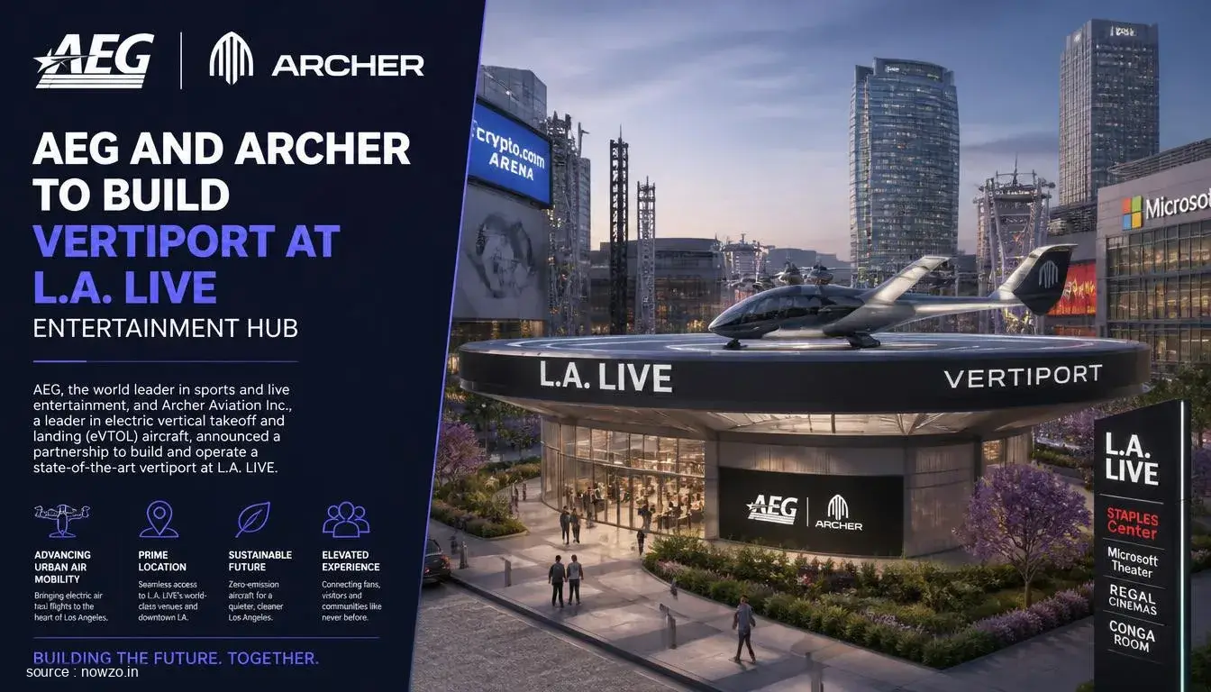 AEG Archer Vertiport L.A. LIVE Urban Air Mobility — Technology news