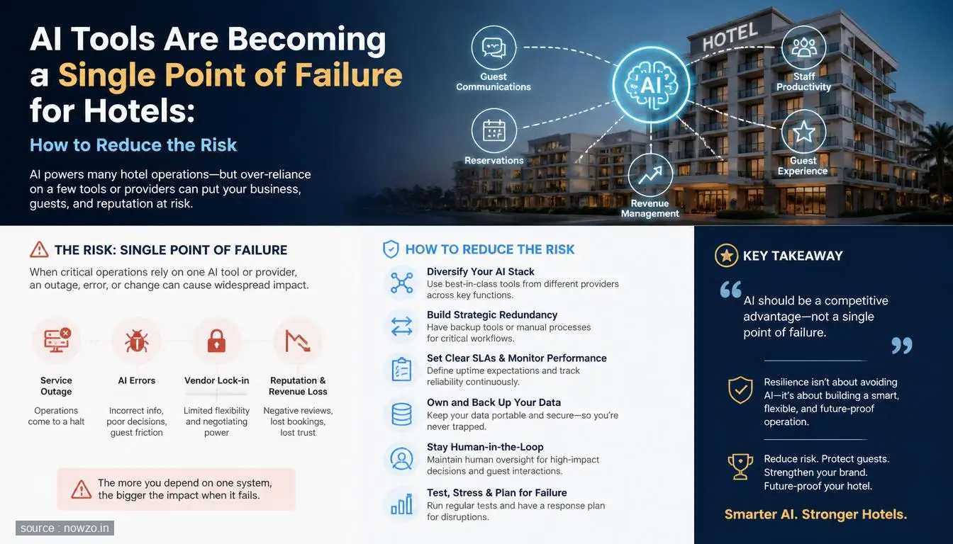 AI Tools a Single Point of Failure for Hotels: Risk Tips — Technology news