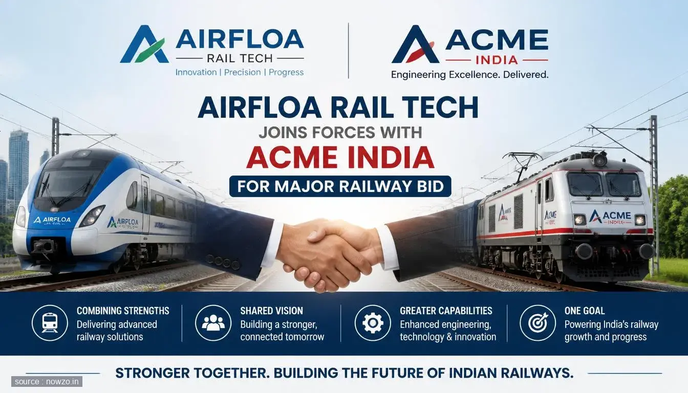Airfloa Rail Tech Joins Forces with Acme India for Major Railway Bid