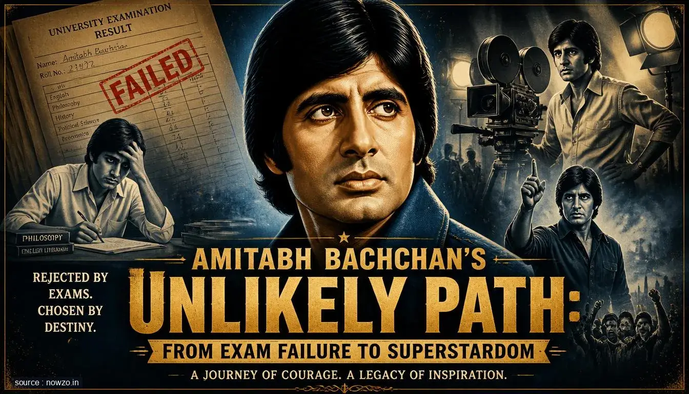 Amitabh Bachchan's Unlikely Path: From Exam Failure to Superstardom