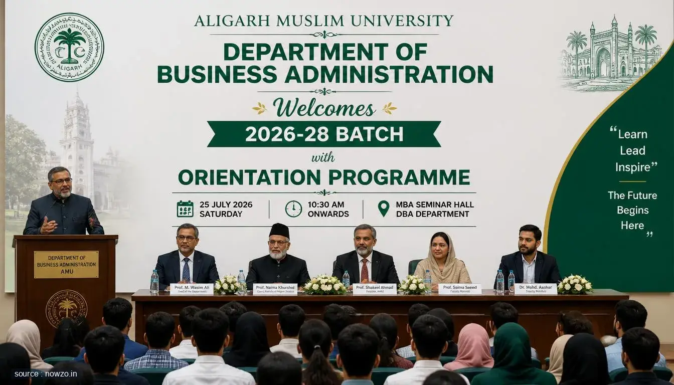 AMU Business Administration Orientation 2026-28 Batch — Education news