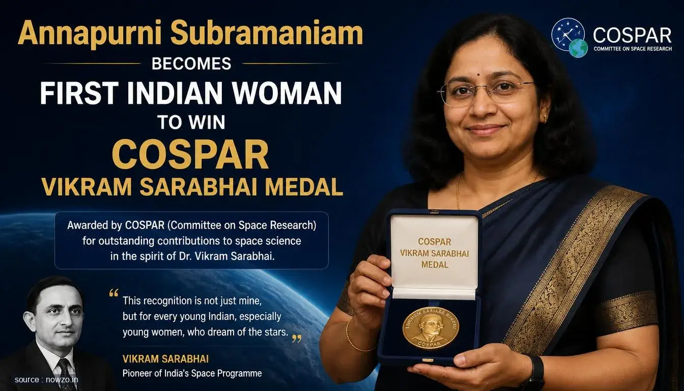 Annapurni Subramaniam Wins COSPAR Vikram Sarabhai Medal — Science news