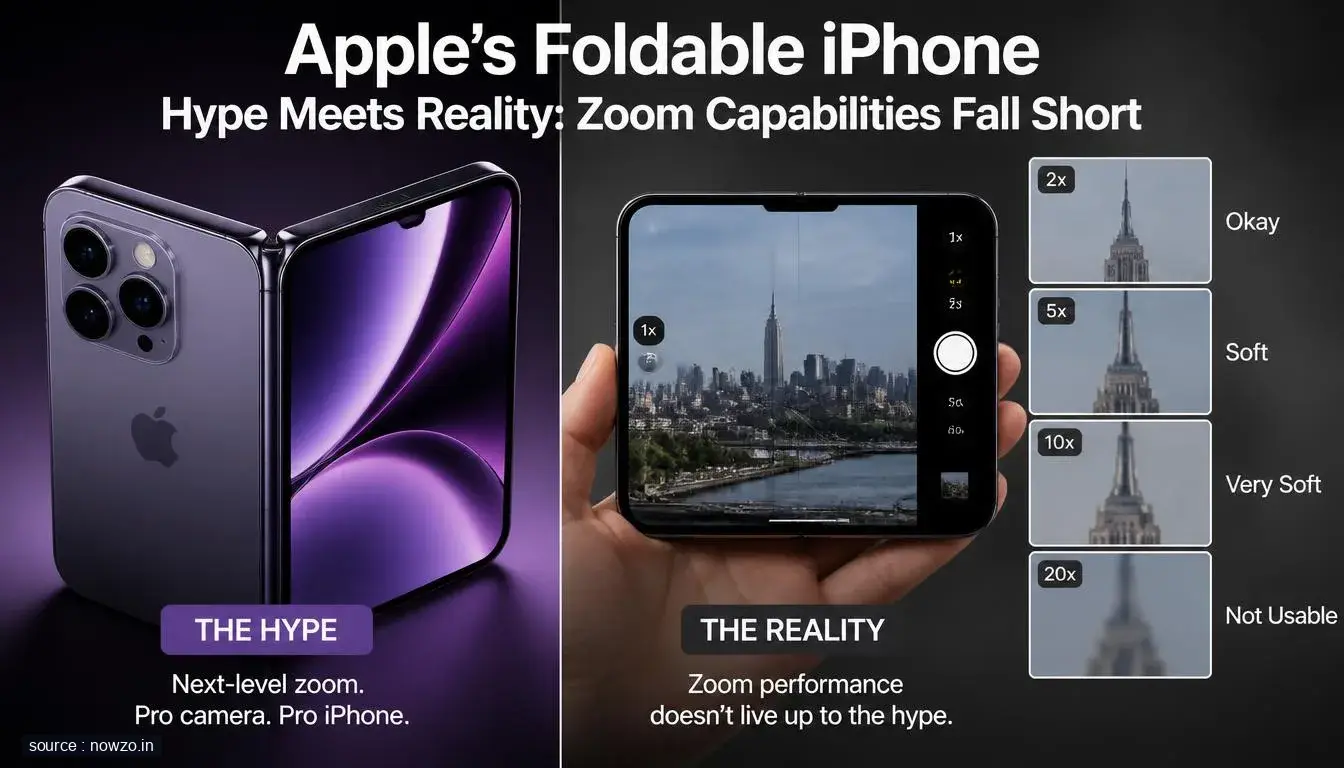 Foldable iPhone Disappoints in Zoom Photos, Early Tests Show — Technology news