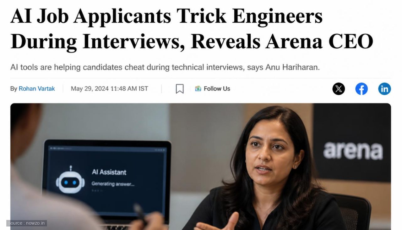 AI Job Applicants Trick Engineers During Interviews, Reveals Arena CEO