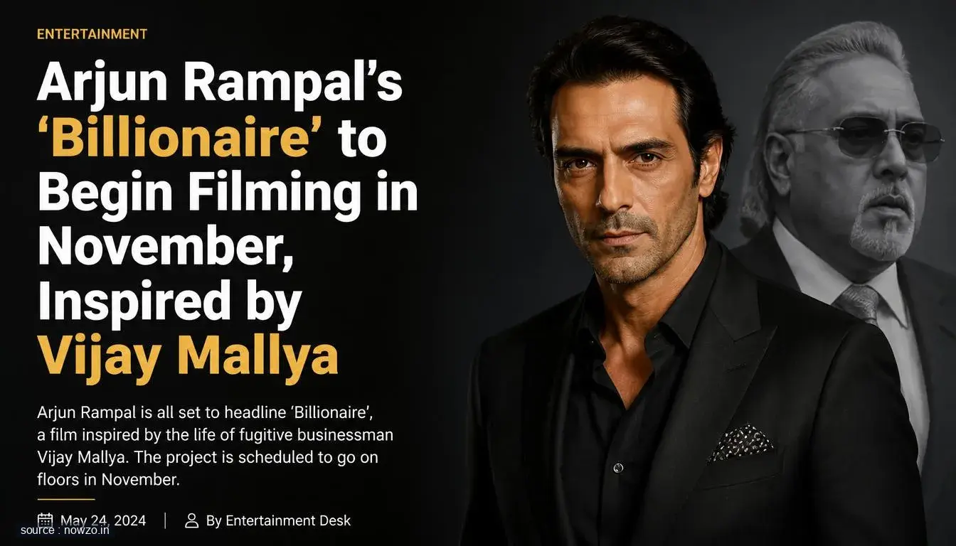 Arjun Rampal's 'Billionaire' to Begin Filming in November, Inspired by Vijay Mallya