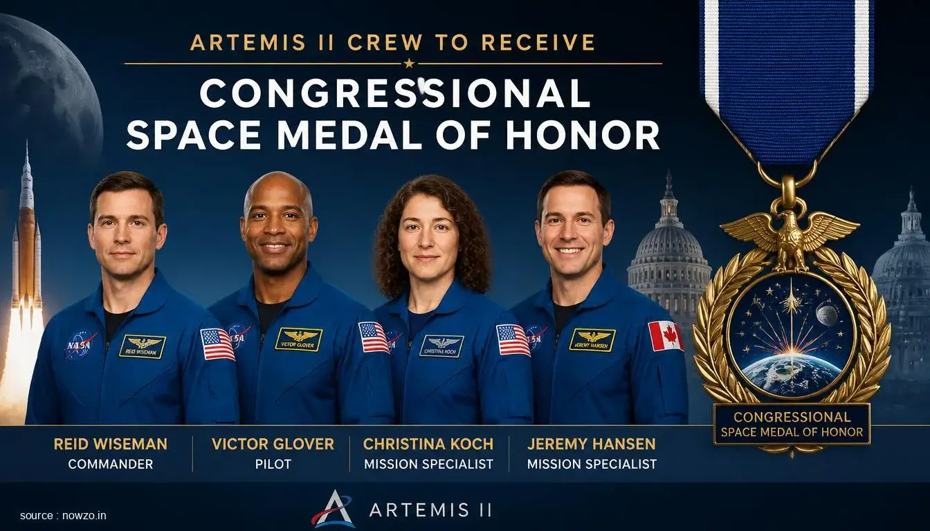 Artemis II Crew Receives Congressional Space Medal of Honor — Science news