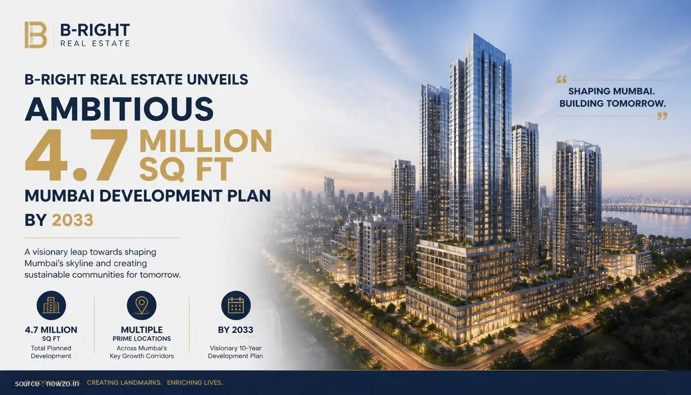 B-Right RealEstate Plans 4.7M Sq Ft Mumbai Development by 20 — Business news