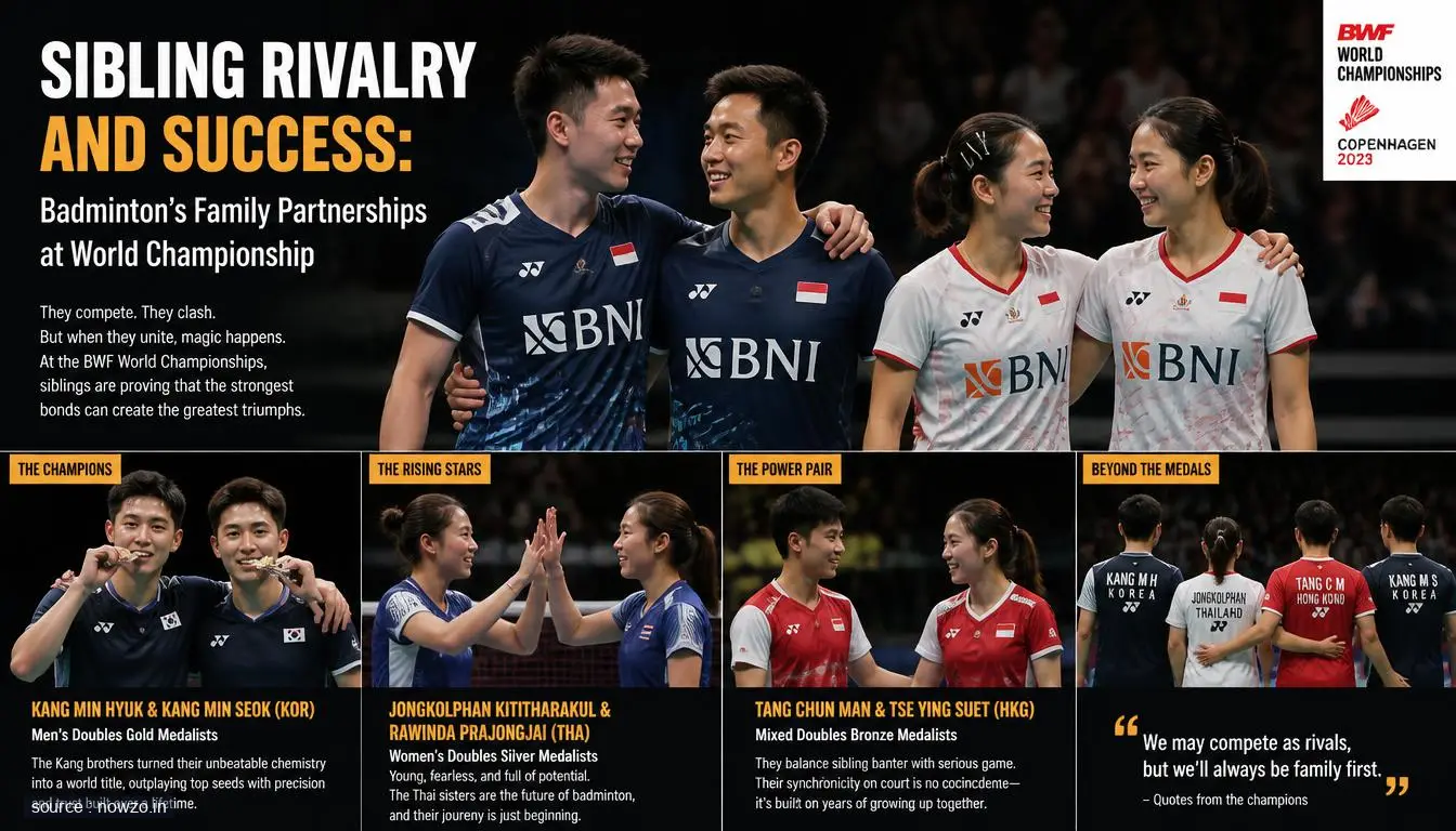 Badminton Sibling Partnerships at World Championship — Sports news