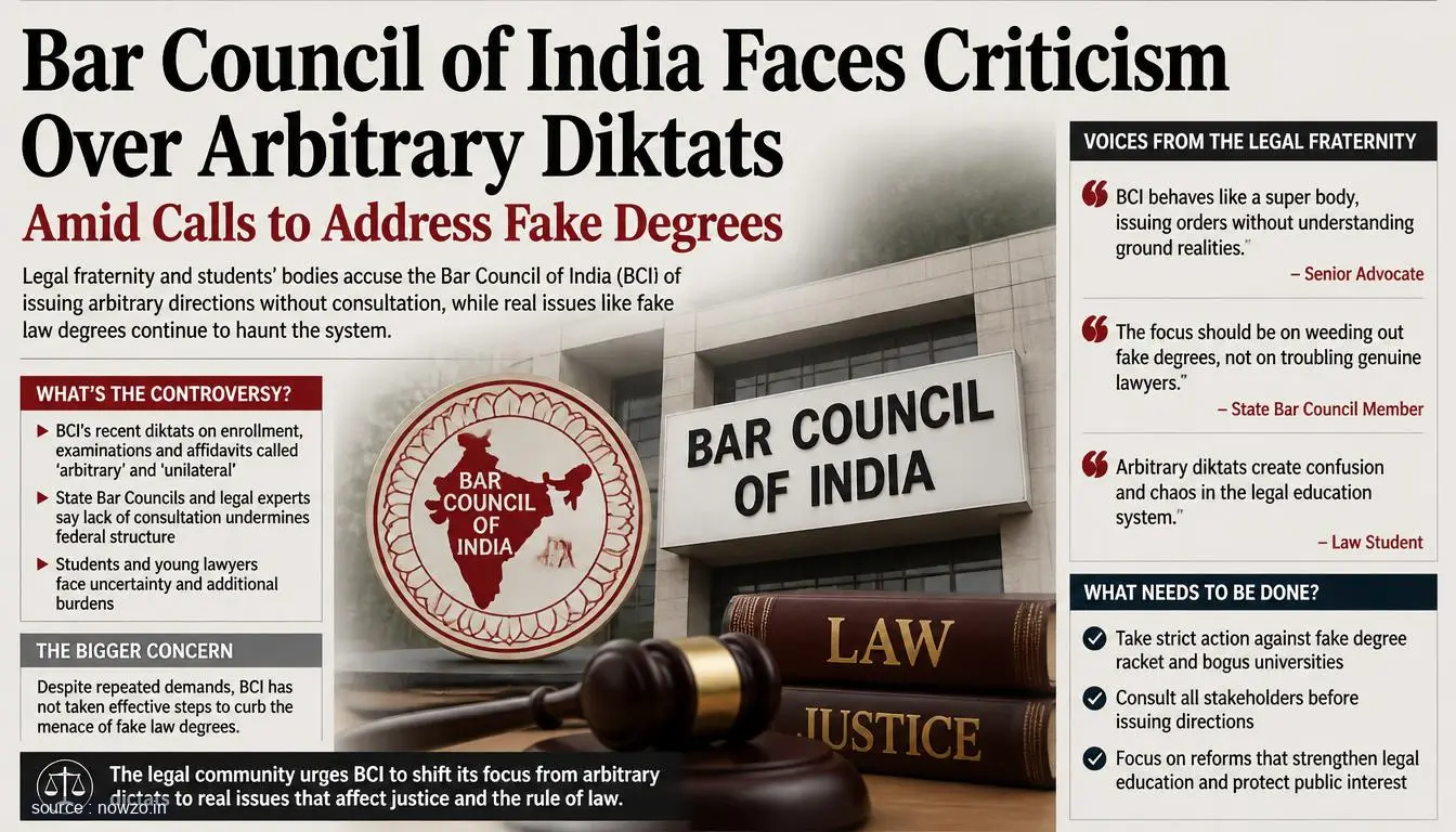 Bar Council of India Criticized for Arbitrary Diktats — Education news
