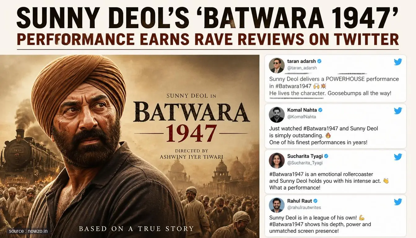 Batwara 1947 Twitter Review: Sunny Deol Praised — Entertainment news