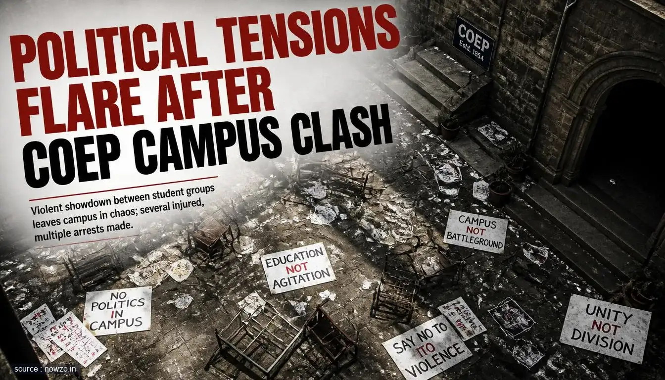 BJP Congress Spar Over COEP University Campus Clash — Politics news