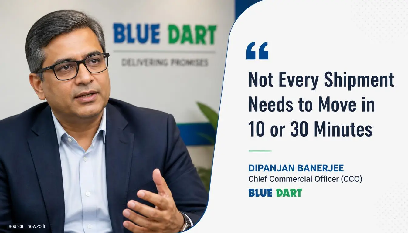 Blue Dart CCO Dipanjan Banerjee on Logistics Strategy — Business news