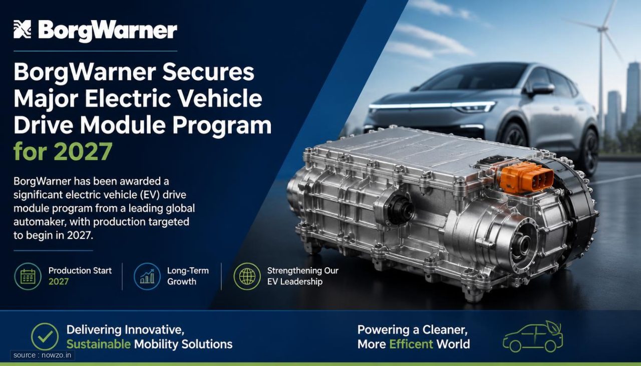 BorgWarner Secures Major Electric Vehicle Drive Module Program for 2027