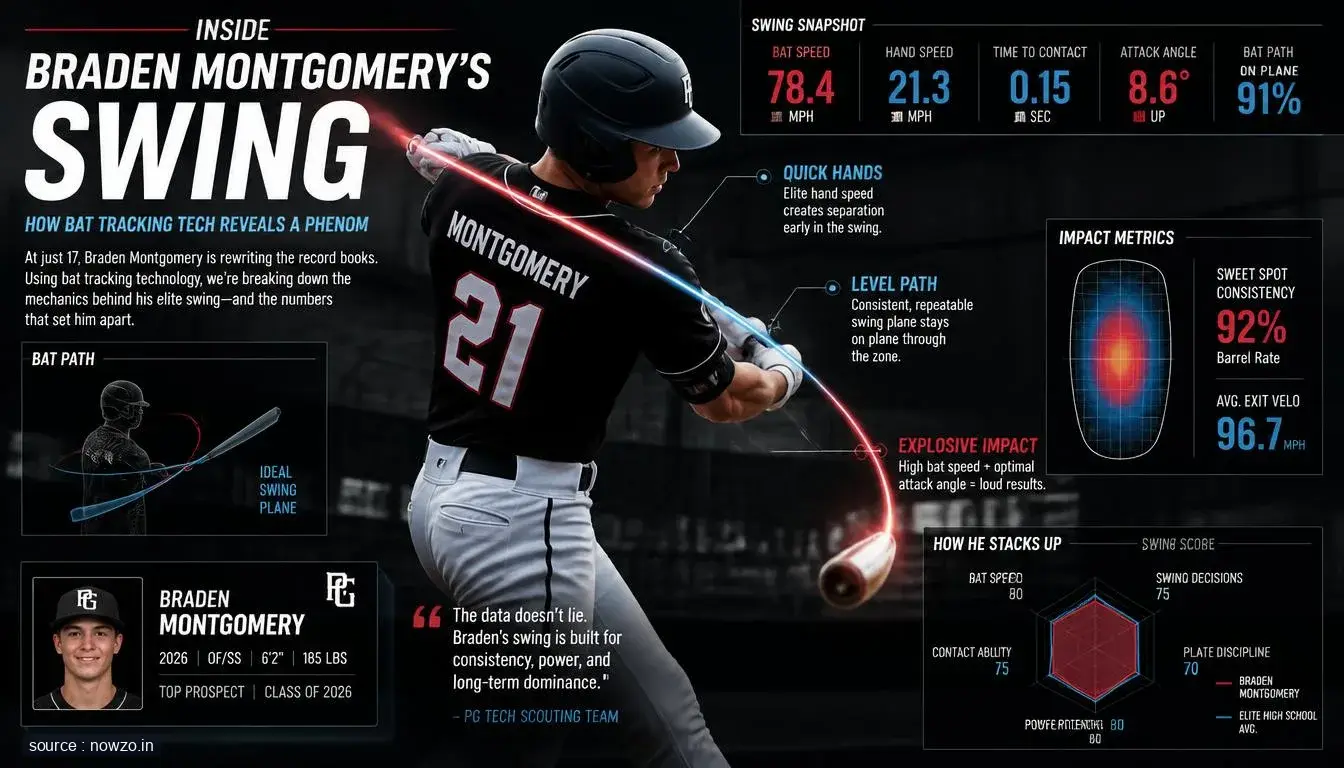 Braden Montgomery Swing Analysis Using Bat Tracking Tech — Sports news