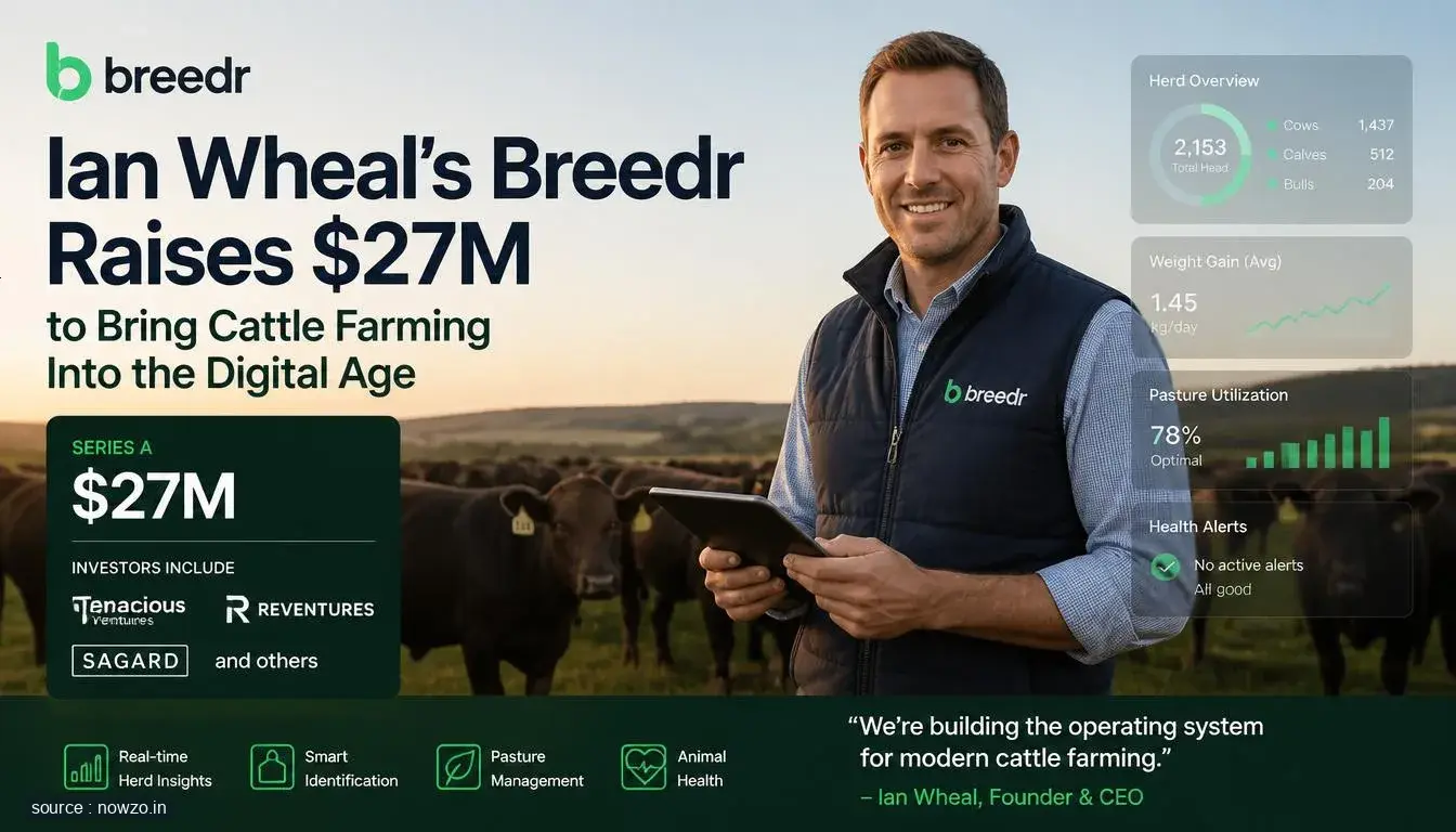 Ian Wheal's Breedr Raises $27M to Bring Cattle Farming Into the Digital Age
