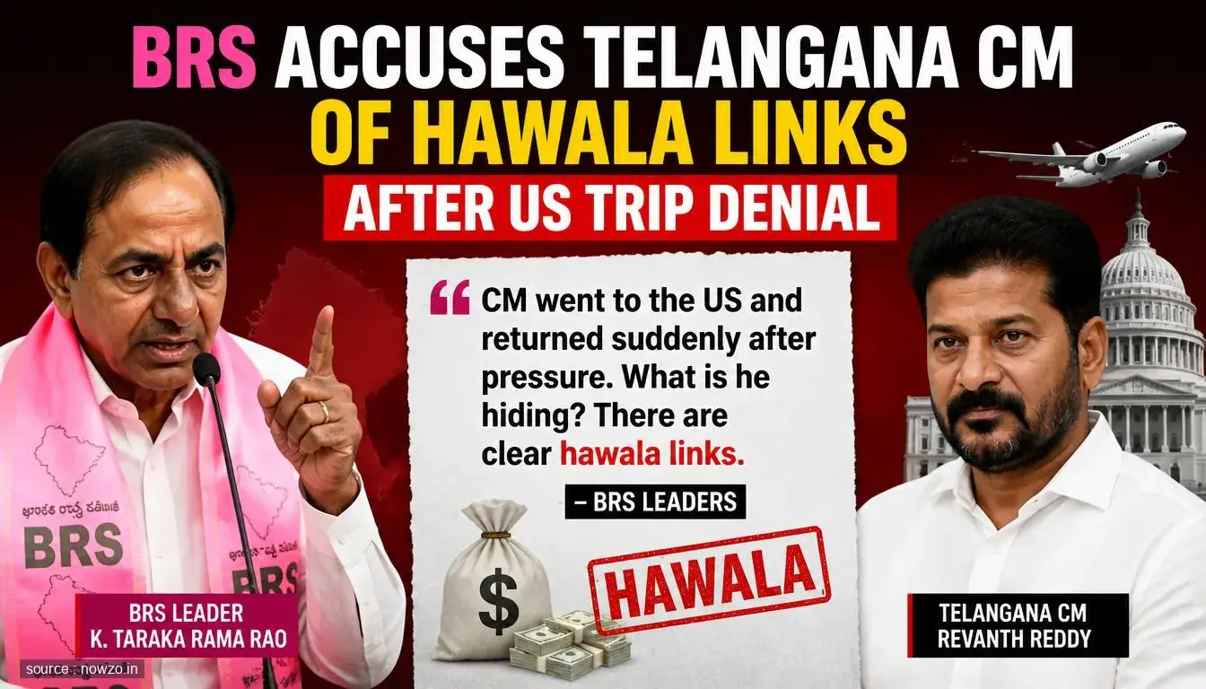 BRS Attacks Revanth Reddy Over US Trip Denial, Hawala Claims — Politics news