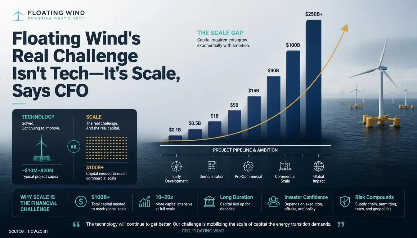 Floating Wind's Real Challenge Isn't Tech—It's Scale, Says CFO
