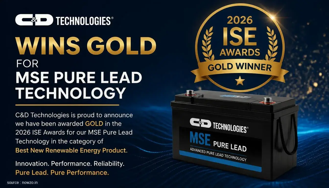 C&D Technologies Wins Gold at 2026 ISE Awards — Technology news