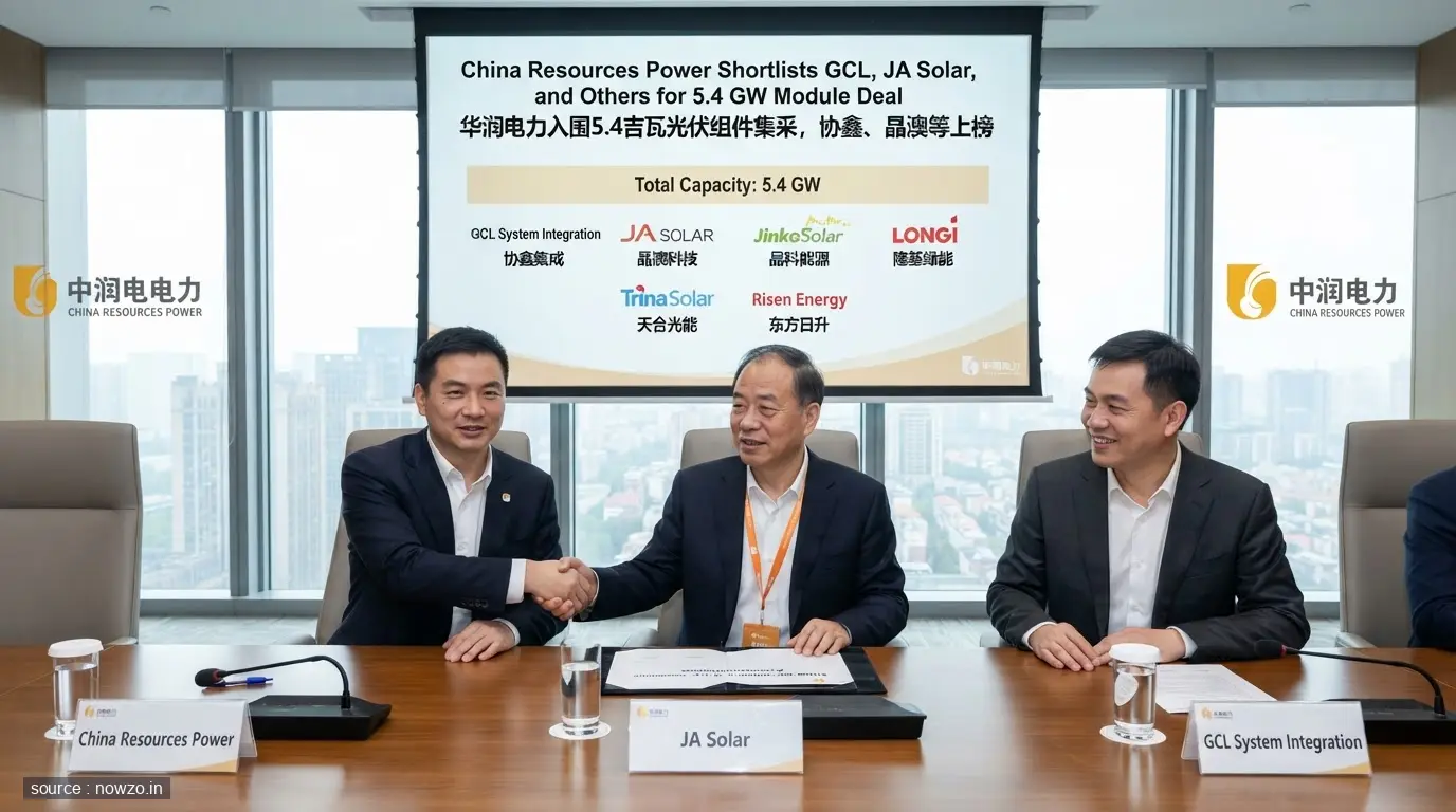 China Resources 5.4 GW Solar Module Shortlist Revealed — Business news