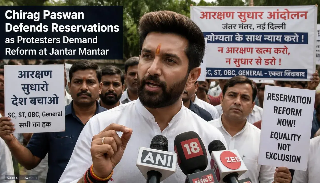 Chirag Paswan Reservations Protest Jantar Mantar Dialogue — Politics news