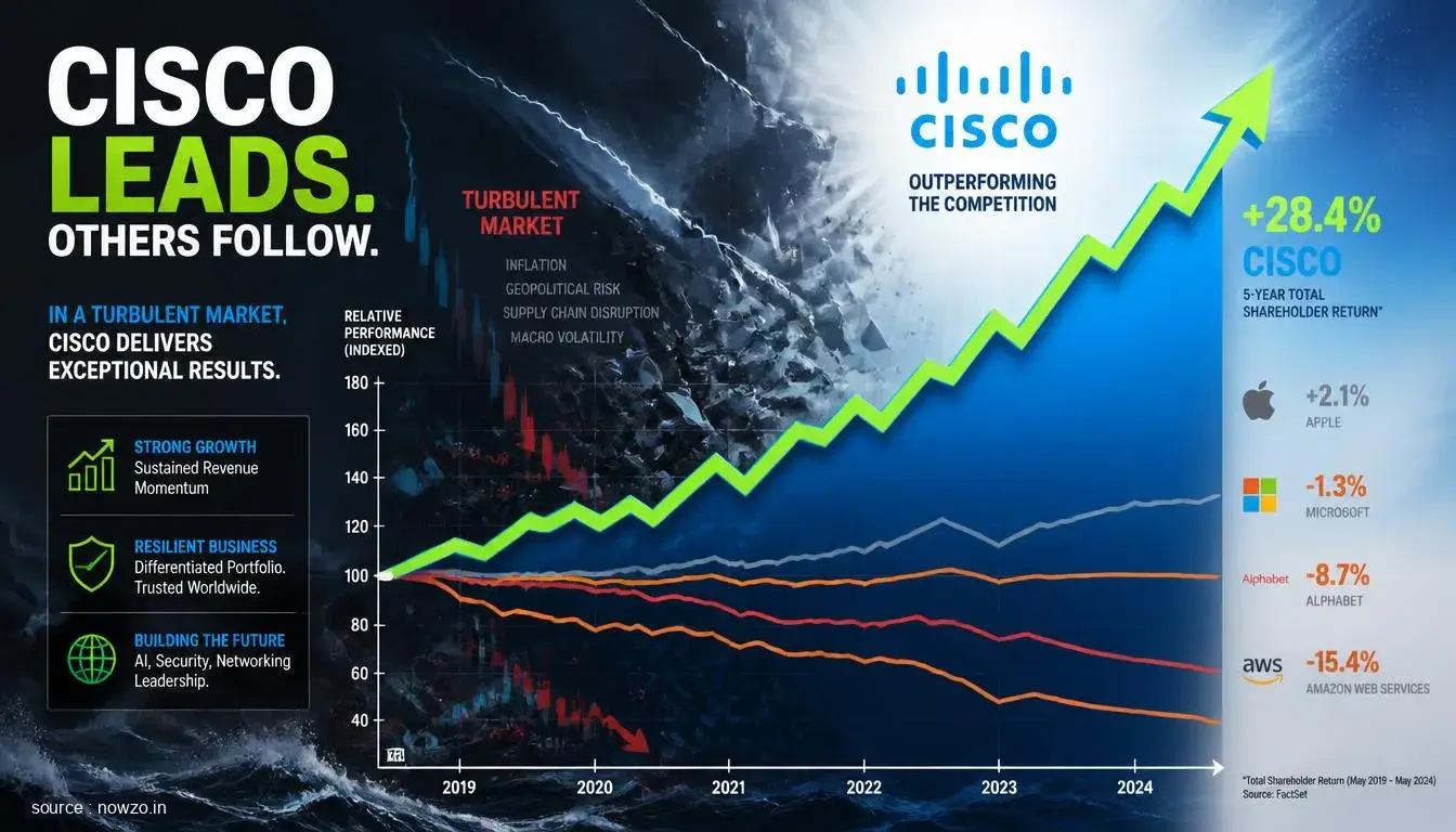 Cisco Systems Outpaces Tech Peers in a Turbulent Market