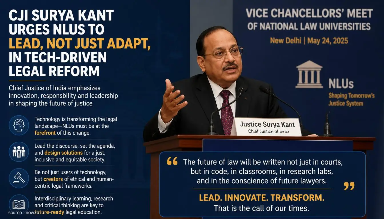 CJI Surya Kant: NLUs Must Lead Tech in Legal System — Education news
