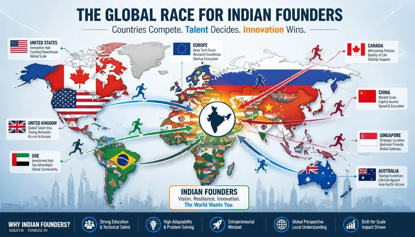 Countries Vie for Indian Founders in Global Talent Race