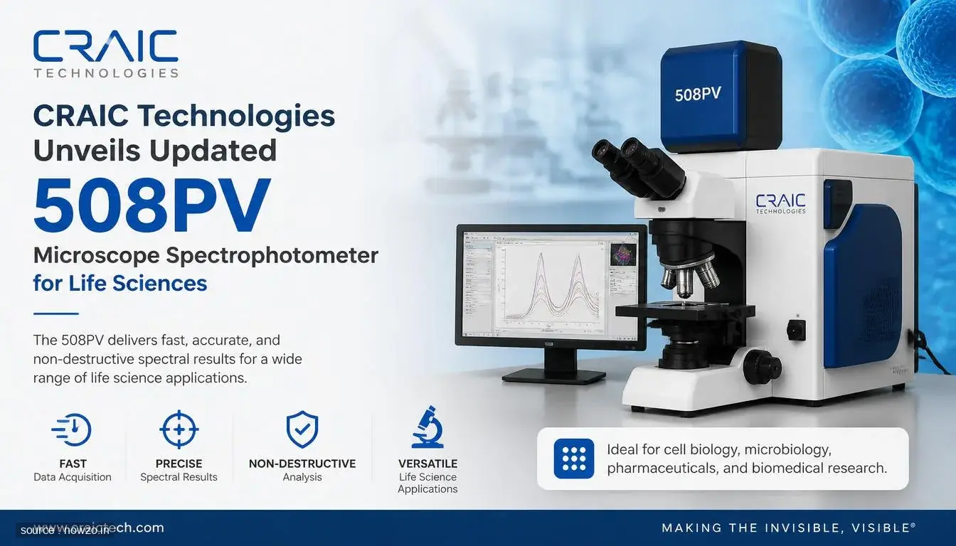 CRAIC Launches Updated 508PV Microscope Spectrophotometer — Science news