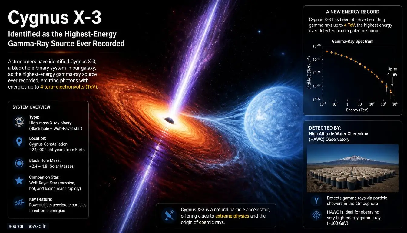Cygnus X-3: Highest-Energy Gamma-Ray Source Found — Science news