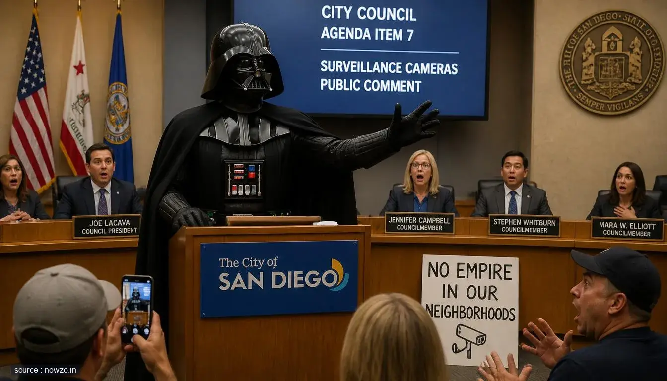 Darth Vader Crashes San Diego Council Meeting Over Surveillance Cameras