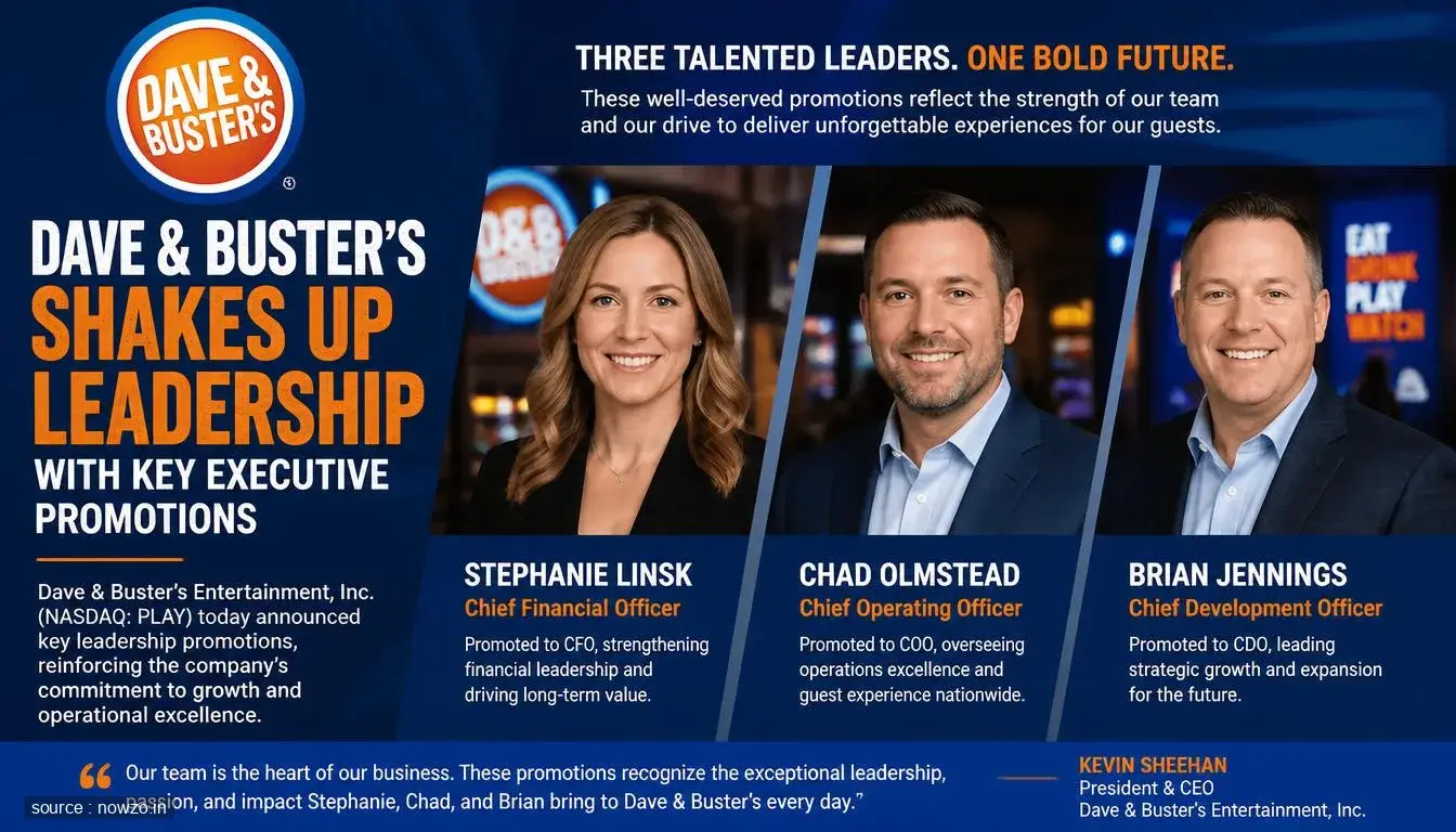 Dave & Buster's Executive Leadership Appointments and Promot — Business news