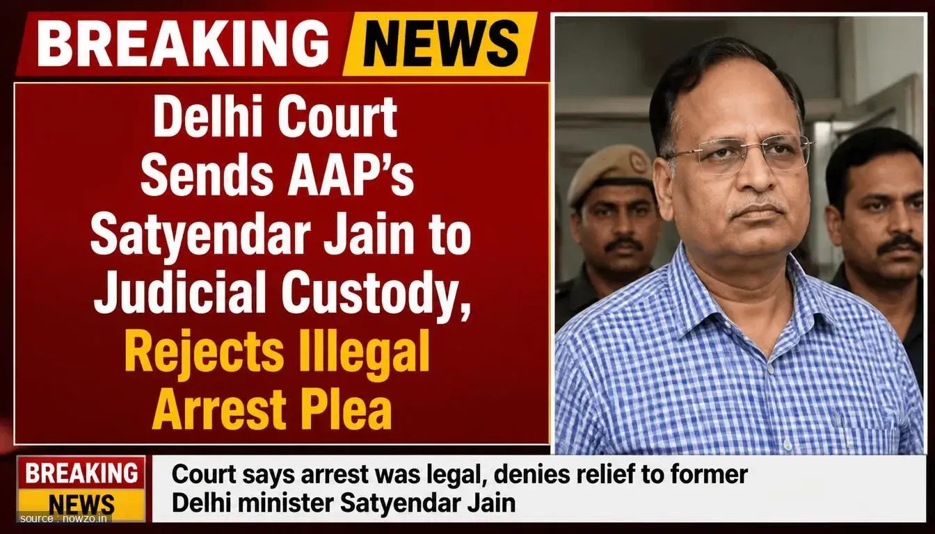Satyendar Jain Sent to Judicial Custody in Corruption Case — Politics news
