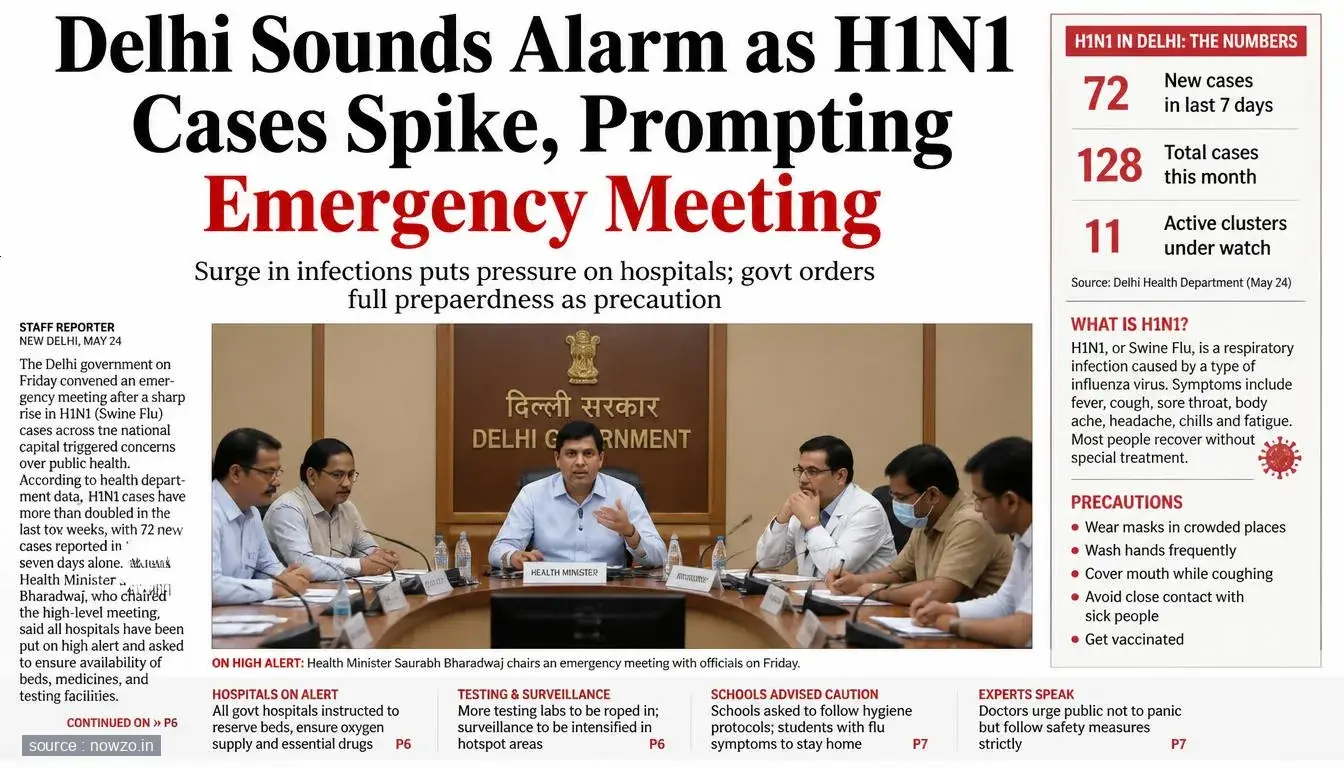 Delhi H1N1 Influenza Cases Surge: Health Alert