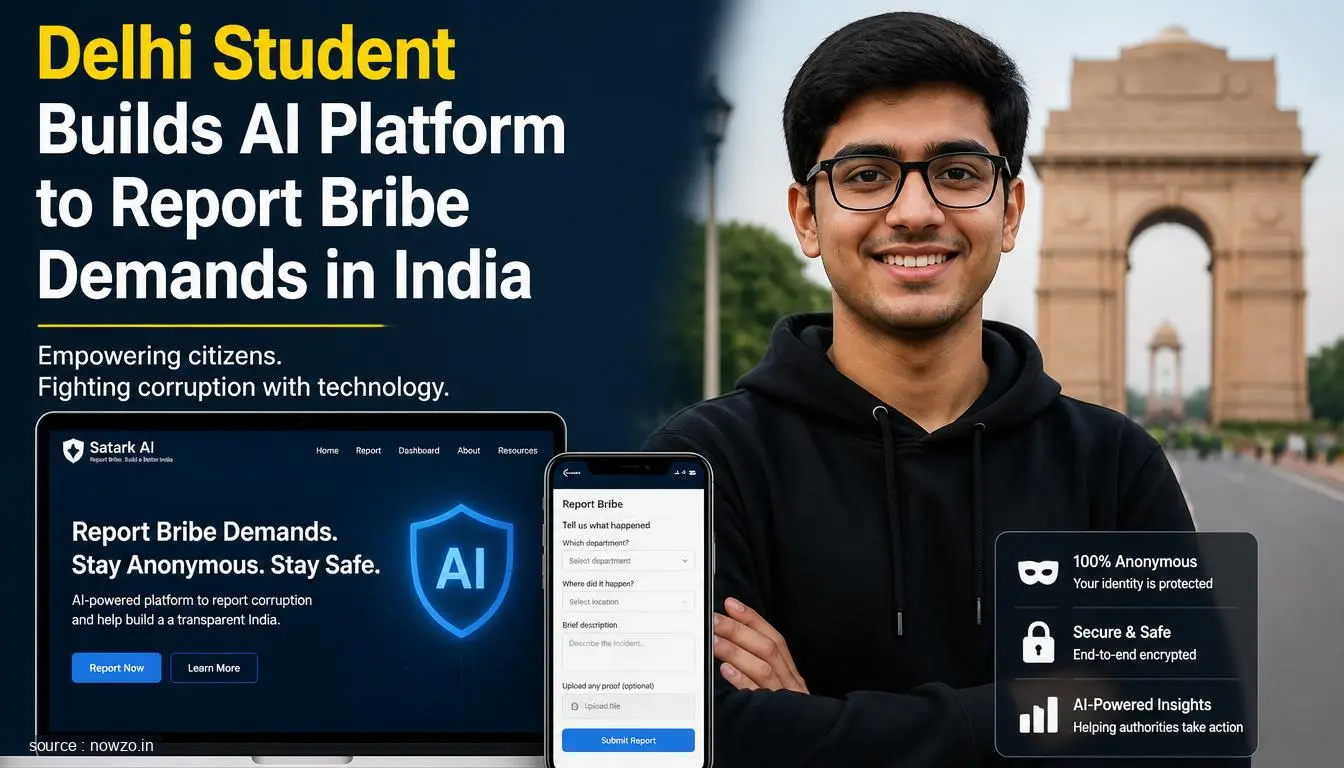 Delhi Student Creates AI Platform to Report Bribes — Technology news