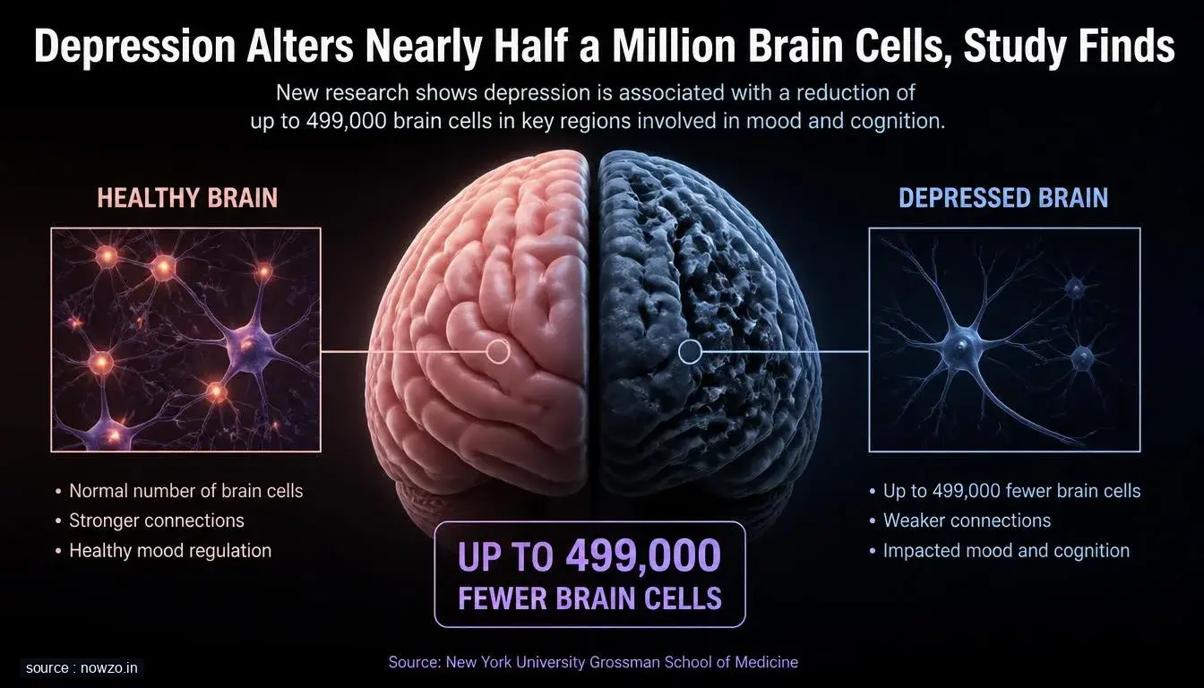 Depression Brain Cell Changes Study Research — Science news