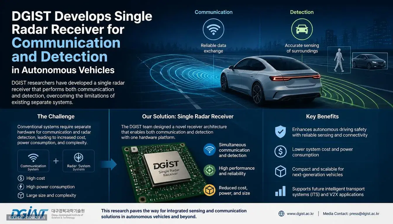 DGIST Radar Receiver Eases Autonomous Vehicle Computing Load — Technology news