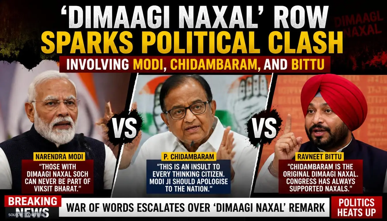 'Dimaagi Naxal' Row: Chidambaram, Modi & Bittu Clash — Politics news