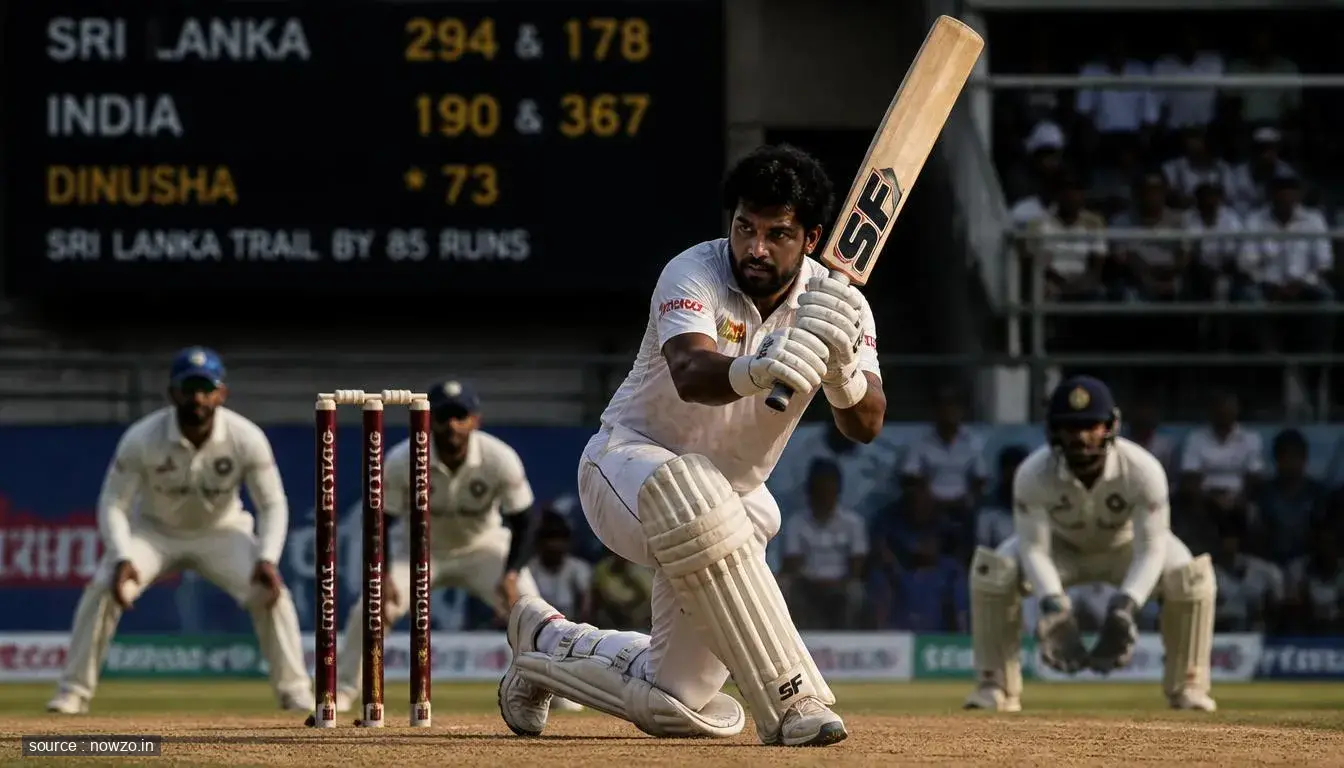Dinusha's Gritty Stand Denies India Victory in Colombo Test