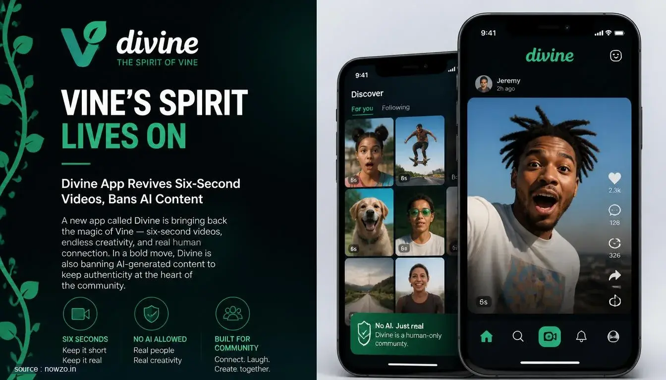 Divine App Revives Six-Second Videos, Bans AI Content — Technology news