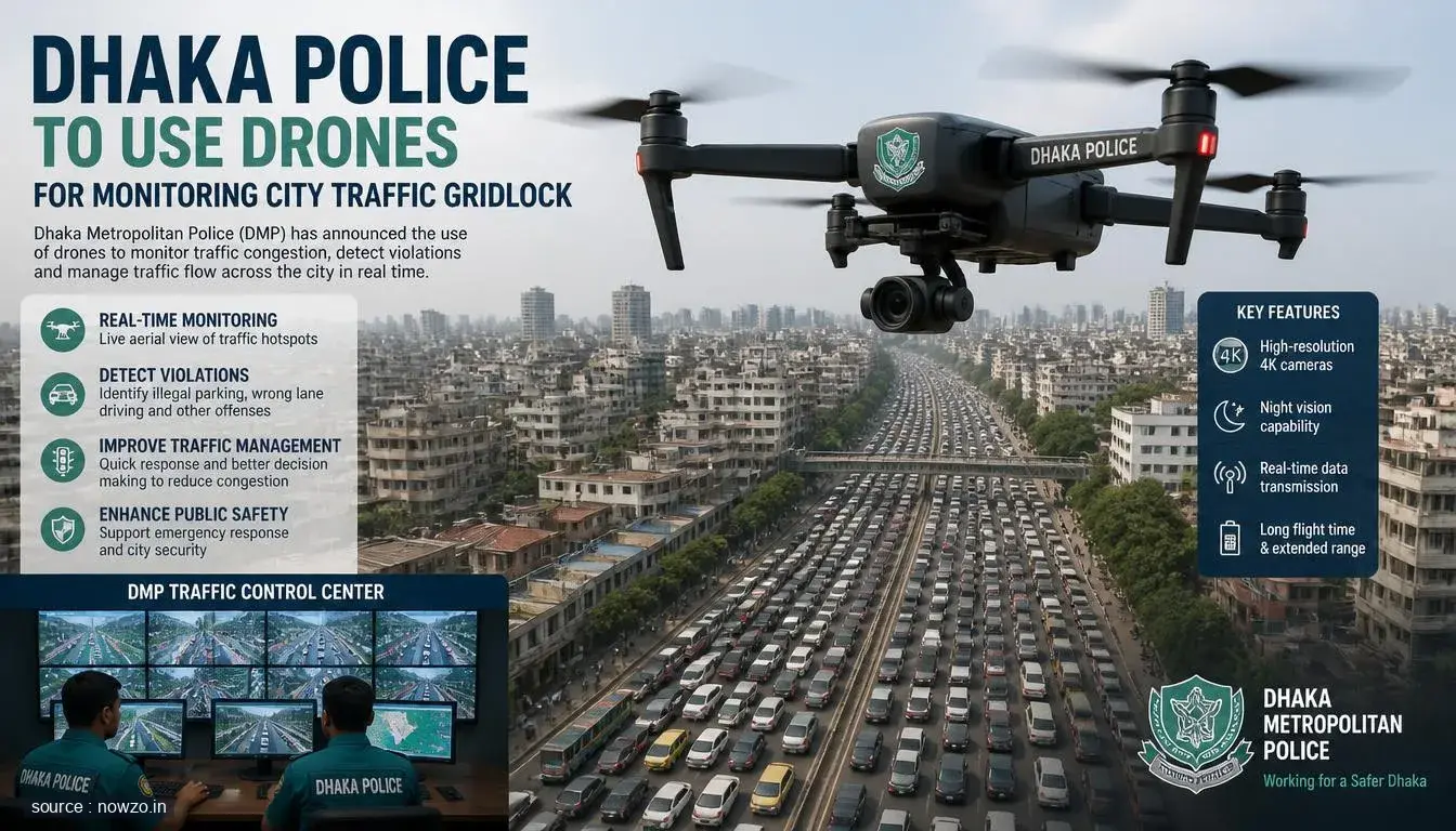 DMP Deploys Drones to Monitor Dhaka Traffic Gridlock — Technology news