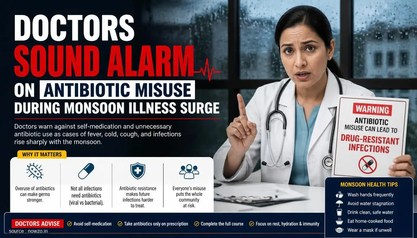 Antibiotic Misuse Warning: Monsoon Illness Risks — Health news
