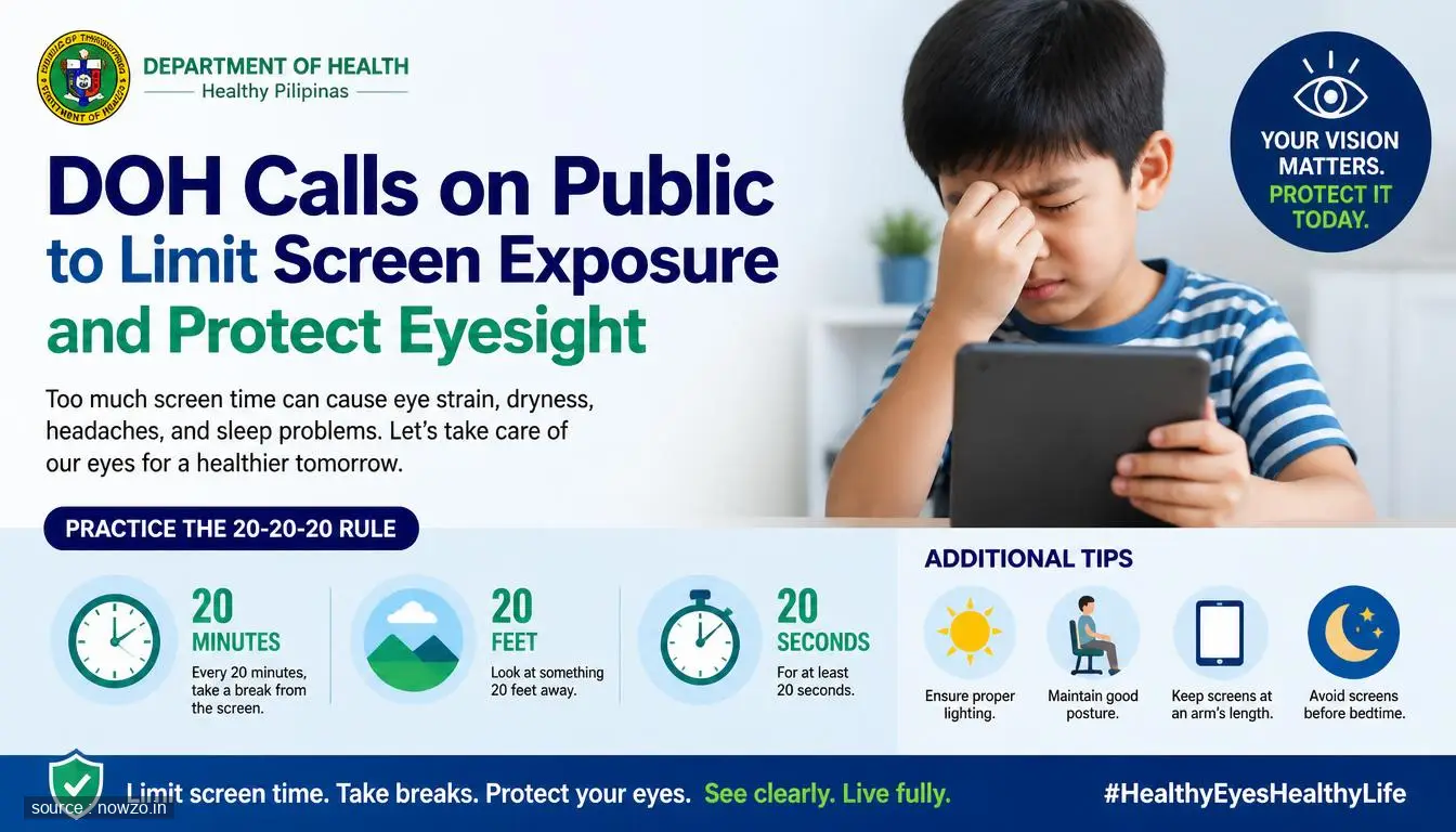DOH Urges Screen Time Limits to Protect Eye Health