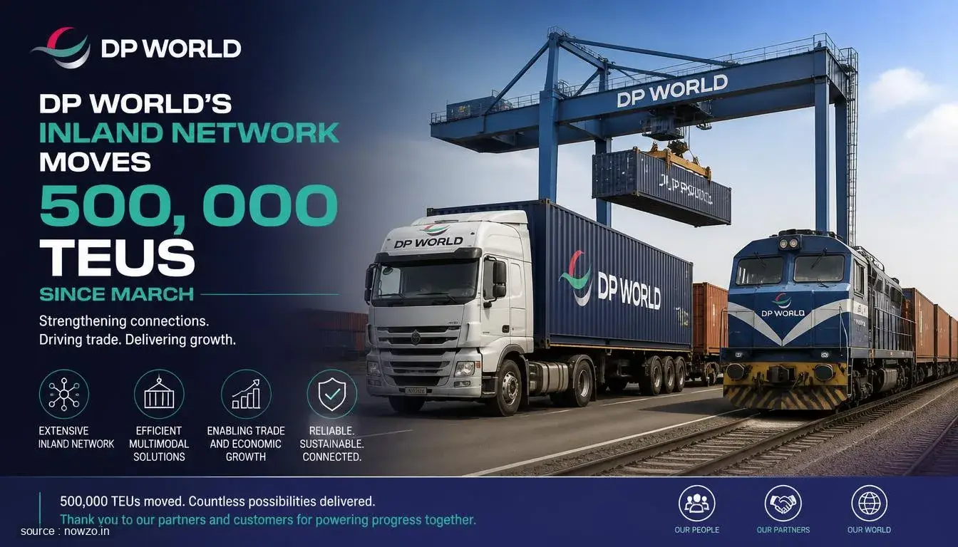 DP World Inland Network Hits 500,000 TEUs Milestone — Business news