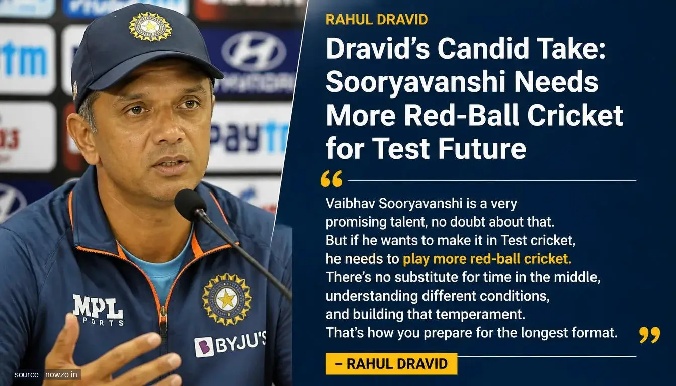 Rahul Dravid on Vaibhav Sooryavanshi Test Cricket Developmen — Sports news