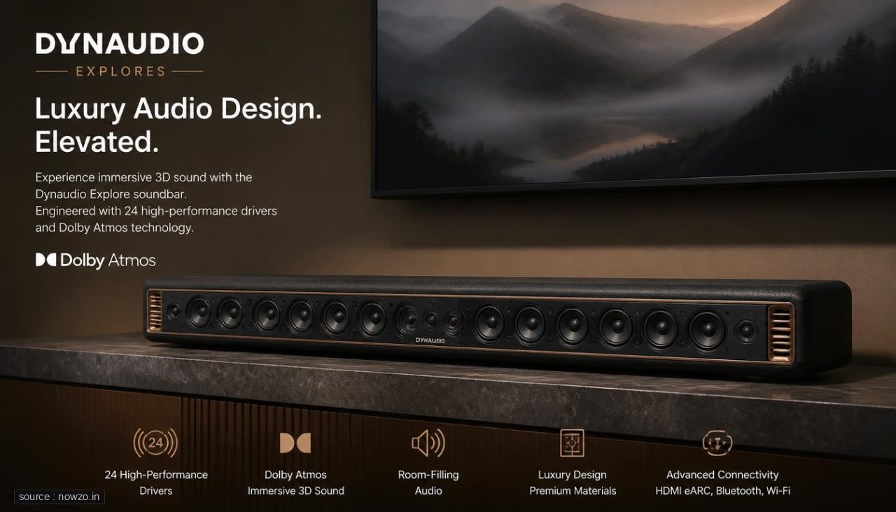 Dynaudio Explores Luxury Audio Design with 24-Driver Dolby Atmos Soundbar