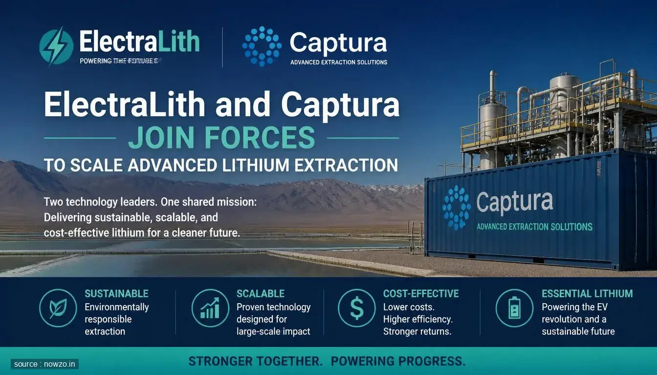 ElectraLith Captura Partnership Lithium Extraction Technolog — Technology news